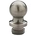 Baldwin 1090.I Solid Brass Ball Tip Finial for Square Corner Hinges (Quantity 2), Antique Nickel