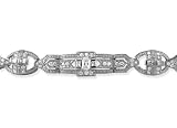 412tB5KaMFL. SL160  Sterling Silver 5.52 CTW Vintage Look 7 1/4 CZ Bracelet