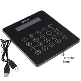 Daffodil UHB08 3-port USB Hub with 2-in-1 Mouse Pad and 10-digit Calculator - Powered by USB port or 1 x LR44 battery
