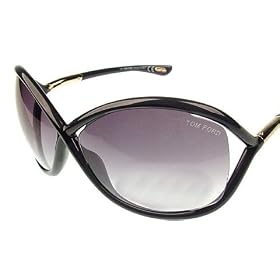 <b>TOM FORD WHITNEY TF09 Sunglasses Sun Glasses GREY Lens BLACK Frame</b>
