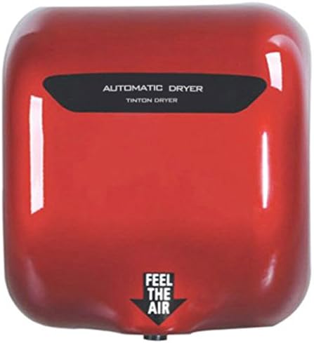 OLizee™ Heavy Duty Commercial Stainless Steel Automatic Hand Dryer 1 Pack Free US Shipping (Red)