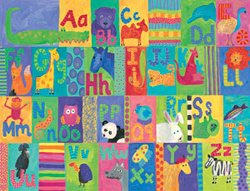 Alligator Alphabet - Wall Art