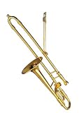 Gold Trombone Music Christmas Ornament/ Miniature