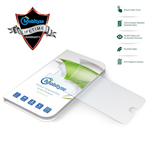 Mobityze Iphone 6 Screen Protection - Anti Glare Screen Protector IPhone - Tempered Glass -HD .33mm, Smooth Touch, and Beveled Edge