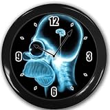 Homer Brain X-ray Wall Clock Black Great Unique Gift Idea