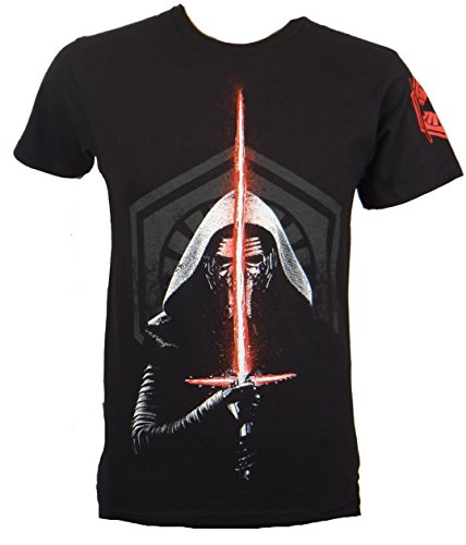 Star Wars Force Awakens Kylo Ren First Order T-shirt (Extra Large, Black)