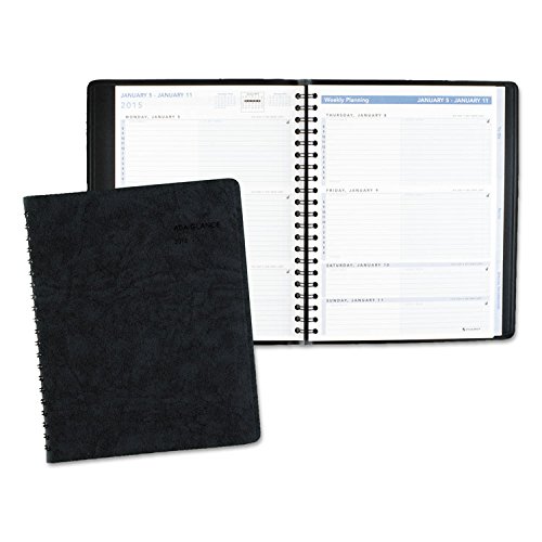AT-A-GLANCE The Action Planner Weekly Appointment Book, 8 1/8 x 10 7/8, Black, 2016