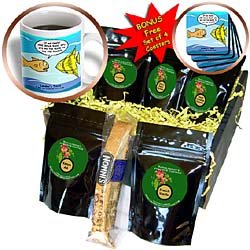 Londons Times Fish Fishing Deep Beneath Cartoons - Are Fish Really Brain Food - Coffee... by 3dRose LLC