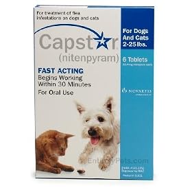 Capstar For Dogs And Cats 2 To 25 lbs (6 Tablets)