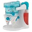 Back to Basics SIT18005 Electric Dual-Blade Ice Shaver with Cup Holder and 2 Syrup Dispensers