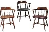 Furniture Imports Captains Wood Arm Chairs in Pine Maple Oak