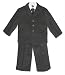 Black Pinstripe Suit Jacket with Vest, Pants, Shirt and Tie ~ infant & toddler