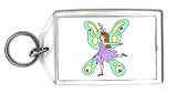 Keychain with butterfly, dancing, fairy, ballerina