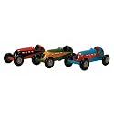 Schylling Wooden Speedway Race Cars - Colors Vary - Choose From Red, Black or White