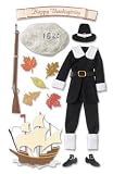 Jolees  Boutique Harvest Le Grande Themed Ornate Stickers, Pilgrim