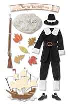 Jolees  Boutique Harvest Le Grande Themed Ornate Stickers, Pilgrim