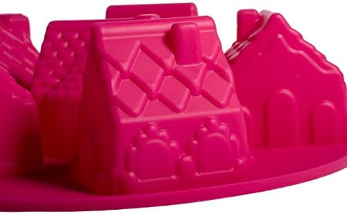 Cooking Classics Gingerbread House Bundt Pan, Red