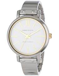 Anne Klein Womens AK/1255WTTT  Two-Tone Bangle Watch