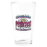 Pint Drinking Glass I Didn't Ask To Be A Princess But If The Crown Fits