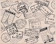 Designblock Postage Background by Hero Arts