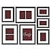 Craig Frames 1WB3BK Picture Frame 7-Piece Wall Set, Black Frames, White Display Mats