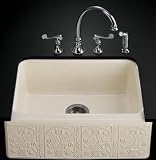 KOHLER K-14572-SV-96 Savanyo Design on Alcott Undercounter Kitchen Sink, Biscuit