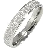 Stainless Steel Sparkle 3.8mm Band Ring - Women (Size 8)