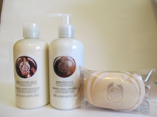 The Body Shop Shea Gift Set, Includes Shea Body Whip Lotion, Shower Cream, and Shea Soap