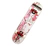 Punisher Cherry Blossom Complete Skateboard, Red, 31-Inch