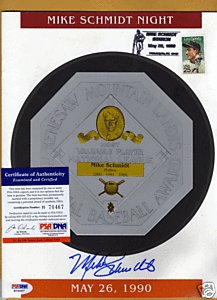 Mike Schmidt autograph magazine psa/dna Phillies at Amazon.com