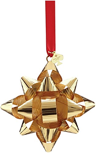 kate spade new york Tinsel Topper Bow Ornament, Gold