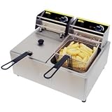 Buffalo Double Fryer Twin 5 litre tanks.