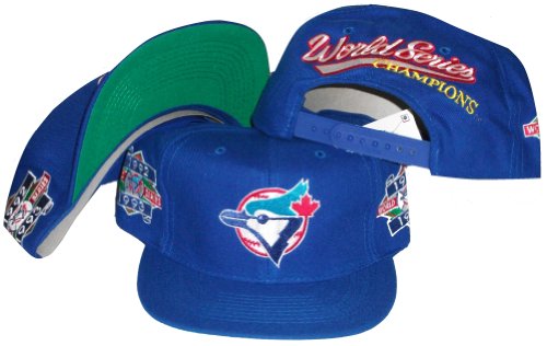 Toronto Blue Jays Back to Back World Series Champs Vintage Plastic Snapback Adjustable Snap Back Hat / Cap