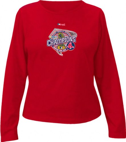 Buy Boston Red Sox 2007 World Series Champions Official Parade Celebration Ladies Long Sleeve Tee