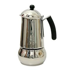 Bialetti Class 6 Tassen schwarz Espressokocher Edelstahl