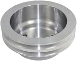 Mota Performance A70408 SBC CHEVY 2 Groove Aluminum Crank Pulley Long Water Pump