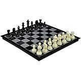 2 in 1 Travel Magnetic Chess and Checkers Set - 12.5''