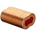Loos Cableware SL2-6 10 Piece Plain Copper Duplex Oval Crimping Sleeve Set for 3/16" Diameter Wire Rope