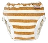 Imse Vimse Organic Velour Training Pants - Mocha Stripe Super Large