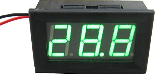 yeke DC 25-80V digital voltmeter volt panel meter voltage tester gauge Monitor display (Green)