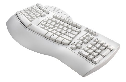 Perixx PERIBOARD-512W, Ergonomic Split Keyboard - White - Natural Ergonomic Design - USB Interface - Recommended with Repetitive Stress Injuries RSI User - US English Layout