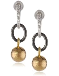 GURHAN "Balloon" Small Pave Shank with Diamonds Earrings