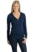 Junior Ladies Long Sleeve Thermal Henley Hoodie