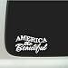 America The Beautiful Car Decal Window Sticker Graphic