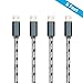 G-Cord [4-Pack] 6 Feet Nylon Braided Micro USB - Durable Charging Cable for Samsung, Nexus, LG, Motorola, Android Smartphones and More