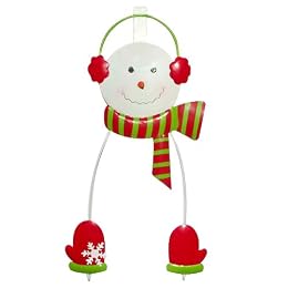 Snowman Wreath Hanger - Red