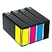 Generic Remanufactured Ink Cartridges Replacement For 676 (Black, Cyan, Magenta, Yellow 4-Pack)