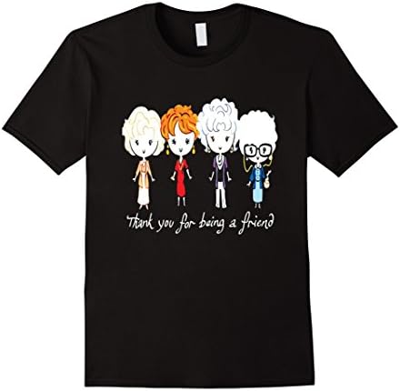 Men's BFF shirt : Thank You For Being A Friend T-shirt 3XL Black