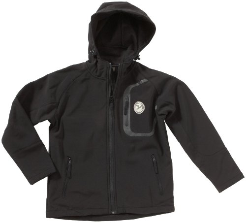 Salewa Kinder Softshelljacke *CITY SW HOODIE, schwarz, 128, 00-0000022613_900