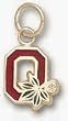 Ohio State Univ Block "O" 3/8" Enameled Enamel Pendant